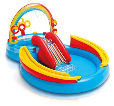 Produktbild von INTEX 57453NP - Playcenter - Rainbow Ring Planschbecken ab 2 Jahren Kinder