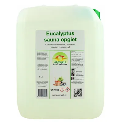 Immagine prodotto di Arowell - Infuso per sauna all'eucalipto Infuso di fragranza per sauna concentrato - 5 litri.