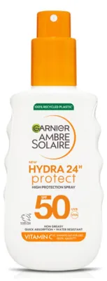 Produktbild von Garnier Ambre Solaire Hydra 24H Sonnenspray SPF50 mit Vit.E, 150ml