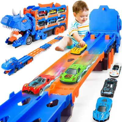 Immagine prodotto di Camion giocattolo 3-in-1 a tema dinosauri per bambini