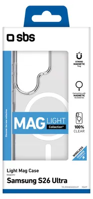 Zdjęcie produktu dla SBS TELIGMAGSAS26UT, Pokrowiec, Samsung, S26 Ultra, 17,5 cm (6.9"), Przezroczysty