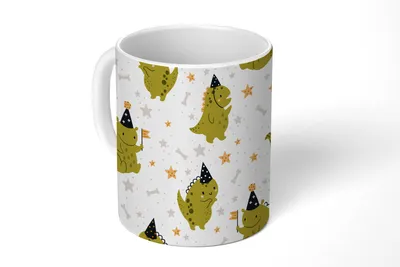 Produktbild von KitchenYeah® Tasse Kaffeetasse Kaffeebecher 350 ml Design - Jungen - Drache - Kinder Teetasse - Fototasse - Becher - Keramikbecher - Teebecher - Kaffeetasse - Bürotasse