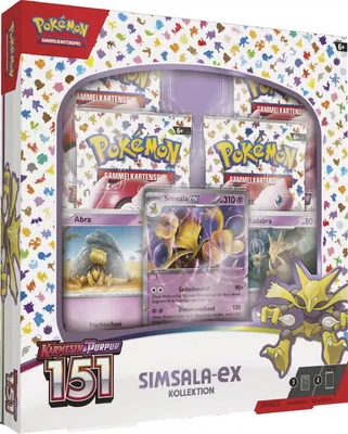 Produktbild von Pokémon Karmesin & Purpur 151 - Simsala-ex Kollektion - DE