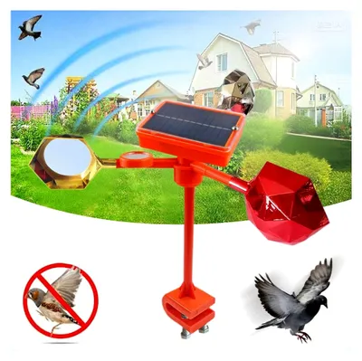 Produktbild von Vogelreflektoren - Solarbetriebene Tiervertreiber zur Vogelabwehr - Wetterfeste Lösung für Garten, Dach, Terrasse und Fenster