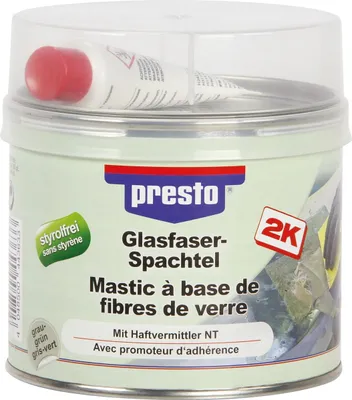 Image de Mastic Fibre Verre Presto Réparation Robuste Carrosserie - Presto Mastic