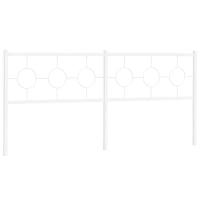 Produktbild von vidaXL Ersatz-Kopfteil Metall Weiß 200 cm