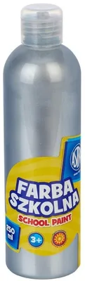 Obrázek produktu pro Astra Farba szkolna tempera 250 ml metaliczna srebrna