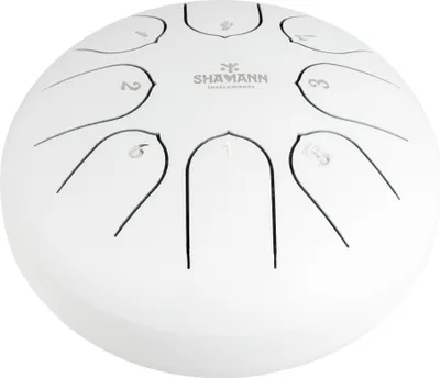 Image de Tambour à languette Shamann 6" 8 notes C5 majeur blanc