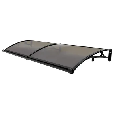 Zdjęcie produktu dla 200 * 60 cm wiata przeciwdeszczowa z łukiem przednich drzwi, wiata przeciwdeszczowa z łukiem, wiata przeciwdeszczowa z łukiem na zewnątrz, ochrona przeciwsłoneczna