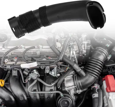 Image de Tuyau D'Admission D'Air Compatible pour BMW X5 X6 E70 E71 35Ix 40Ix N55, Tuyau D'Admission D'Air Noir No.13717624208