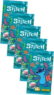 Produktbild von Stitch Karten - (2025) Stitch Trading Cards Sammelkarten - 5 Booster