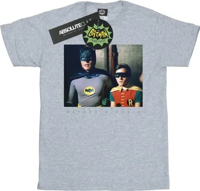 Produktbild von DC Comics - "Batman TV Series Dynamic Duo" T-Shirt für Herren BI16341 (L) (Grau)