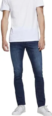 Produktbild von Jack & Jones 12173407, Blau, Jeans, Baumwolle, Elasthan, Polyester, Nicht bleichen, Natürliche Trocknung, Nicht chemisch reinigen