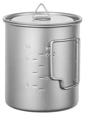 Zdjęcie produktu dla Titanowy pojemnik kempingowy 750ml z pokrywką