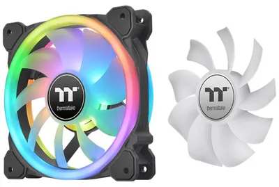 Zdjęcie produktu dla Thermaltake SWAFAN 12 RGB Wentylator do obudowy komputera 12 cm czarny 3 szt