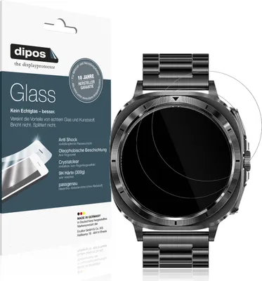 Produktbild von 2x Schutzfolie für Fohatu ET492 - Anti-Shock 9H Folie dipos Glass Kunststoffglas