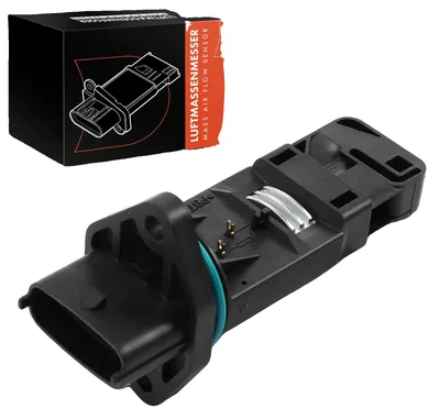 Productafbeelding van Luchtmassa-meter, 5 aansluitcontacten, standaardmaat, OEM-nummer 2268069T61, compatibel met Nissan en Opel, gemaakt van kunststof