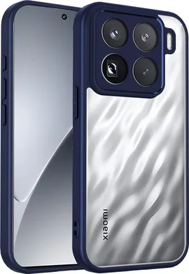 Immagine prodotto di Custodia per Xiaomi 15 Pro cover posteriore trasparente con cornice in TPU, antiurto Blu