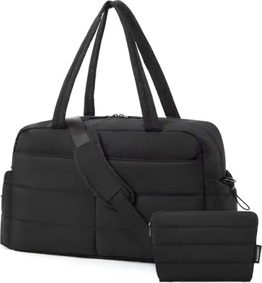 Produktbild von BAGSMART Reisetasche Damen 31L Wasserabweisend Weekender Handgepäck Fitness Schwarz