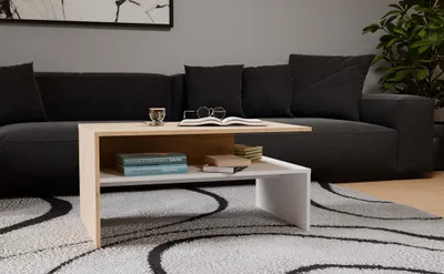 Immagine prodotto di Tavolino GUIREN - rovere artigianale / bianco