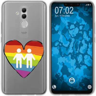Produktbild von PhoneNatic Case kompatibel mit Huawei Mate 20 Lite Silikon-Hülle pride Männer M3