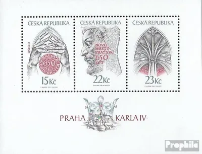 Produktbild von Briefmarken Tschechien 1998 Mi Block7 (kompl.Ausg.) postfrisch Prag