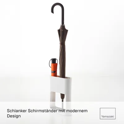 Produktbild von Yamazaki 6979 OVAL Schirmständer weiß ABS Harz Stahl Minimalistisches Design