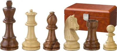 Produktbild von Philos Schachfiguren Artus 70 mm Holz Staunton Design Set