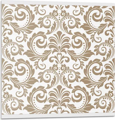 Produktbild von Pflanzenmuster Mit Ornamenten – Selbstklebend – Wandverkleidung – Wandpaneel – Wanddeko – Dekorative Wandpaneele – 3D Wandpaneele – Wandgestaltung selbstklebend – 4 Stück 50 x 50 cm