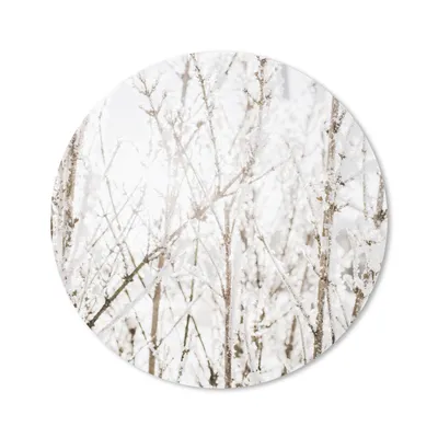 Produktbild von MuchoWow® Mauspad Mousepad Winter - Äste - Eis 50x50 cm - Mousepads - Maus Mat - Pad - Mausunterlage - Vinyl