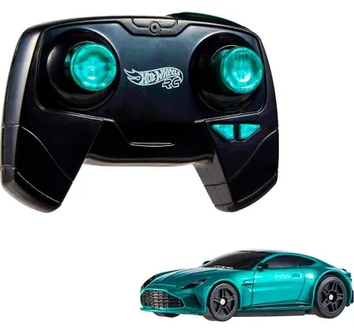 Produktbild von Hot Wheels RC 1:64 Scale Aston Martin Vantage Vehicle, Auto, 5 Jahr(e), Kunststoff, Türkis