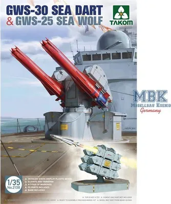 Imagen del producto de Takom GWS-30 SEA DART y GWS-25 SEA WOLF, escala 1:35