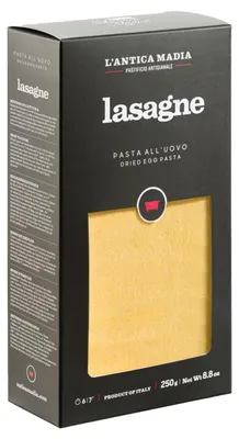 Obrázok produktu pre Pasta l'Antica Madia Vaječné lasagne 250g - Vysoko kvalitné talianske vaječné lasagne