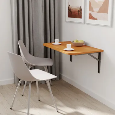 Obrázek produktu pro AKKE olšový skládací stůl se zaoblenými rohy DxŠ: 100x50 cm