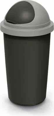 Produktbild von Abfallbehälter COMPACTO ROLL 30 L schwarz/hellgrau