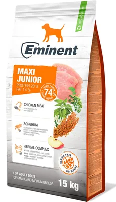 Obrázok produktu pre Prémiové krmivo Eminent Maxi Junior 15kg