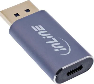 Produktbild von InLine 64107I, USB Typ-C, DisplayPort, Buchse, Stecker, Gerade, Gerade