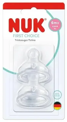Zdjęcie produktu dla Nuk Smoczek Do Butelki Silikonowy 2 szt. 10124054