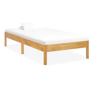 Image de vidaXL Lit en bois massif chêne 90x200 cm
