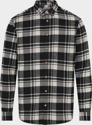 Zdjęcie produktu dla Kronstadt Flanelowa koszula w kratę KS4185 Czarny/Biały