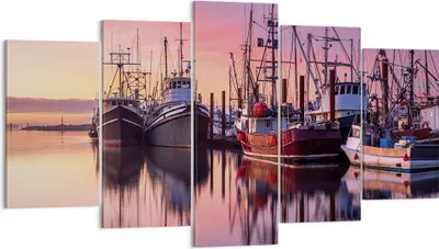 Produktbild von Bild auf Leinwand - Leinwandbild - 5 Teile - Marina Westen Die Sonne - 160x85cm - Wand Bild - Wanddeko - Wandbilder - Leinwanddruck - Bilder - Wanddekoration - Leinwand bilder - EA160x85-4645