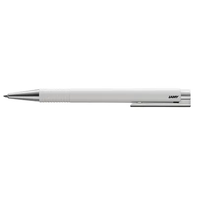 Produktbild von LAMY Kugelschreiber logo M+ white weiß Schreibfarbe blau, 1 St.