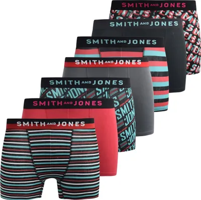 Produktbild von Smith & Jones - "Taden" Boxershorts für Herren(7er-Pack) BG1751 (L) (Bunt)