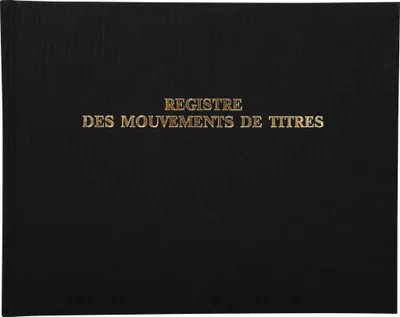 Produktbild von Exacompta Wertpapierbewegungen 24x32 cm 100S - Schwarz 91E
