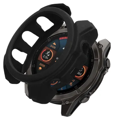 Zdjęcie produktu dla pokrowiec ochronny kwmobile kompatybilny z etui Garmin Fenix 8 51 mm - etui na monitor fitness wykonane z TPU - miękkie etui na smartwatch w kolorze czarnym