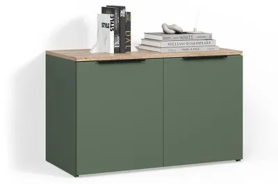 Image de Commode Livinity Piave Vert avec 2 portes, Model 58830