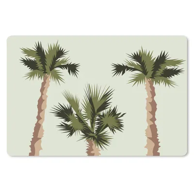 Produktbild von MuchoWow® Schreibtischunterlage Palme - Sommer - Tropisch 60x40 cm - XXL Mauspad - Großes Mauspad