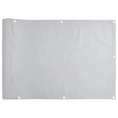 Image de Écran d'intimité de balcon gris 300x75 cm PVC