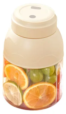 Produktbild von Zimilo Kompakte Tragbare Elektrische Saftpresse, 800ml Smoothie-Maker, Starke 150W, 5-Klingen, Kabellos Eis-Crusher, BPA-frei, Gleb