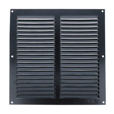 Produktbild von Aluminium Insektenschutzgitter Schwarz Lüftungsgitter Moskitonetz Be- Entlüftungsgitter 250x250mm